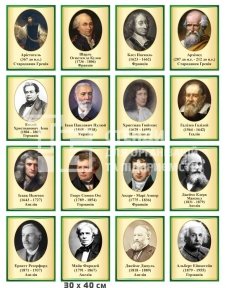 Портрети видатних фізиків та вчених для кабінету фізики