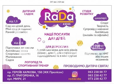 Рекламна вивіска для студії розвитку