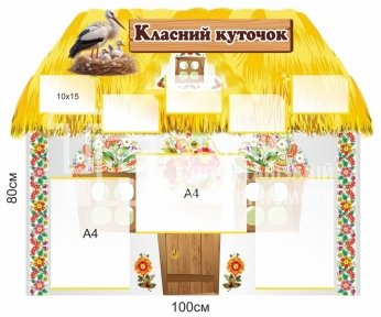 Класний куточок у вигляді хати