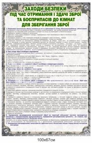 Безпека під час отримання та здачі зброї