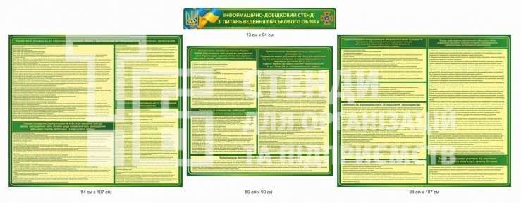 Інформаційний стенд з питань ведення військового обліку