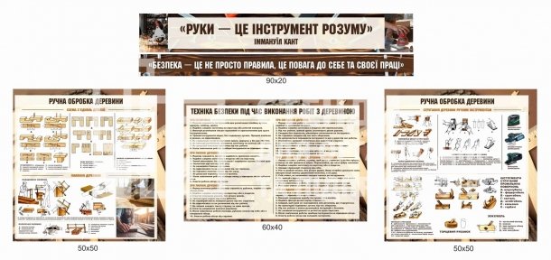 Набір стендів для шкільної майстерні 