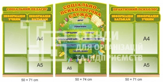 Комплект стендів для соціально-психологічної служби