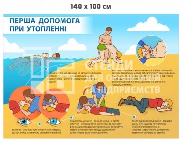 Перша допомога при утопленні стенд