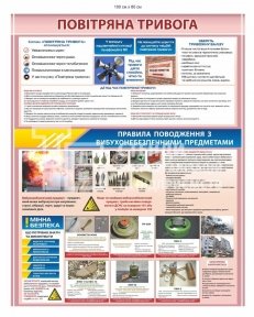Повітряна тривога - стенд з безпеки