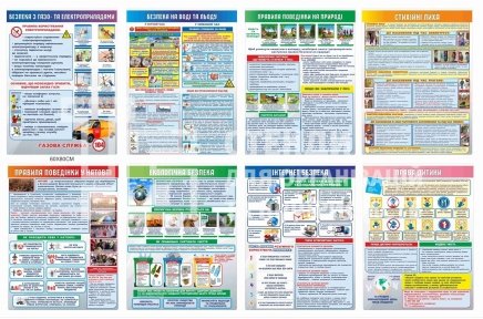 Клас безпеки: комплект стендів з безпеки життєдіяльності Клас безпеки: комплект стендів з безпеки життєдіяльності