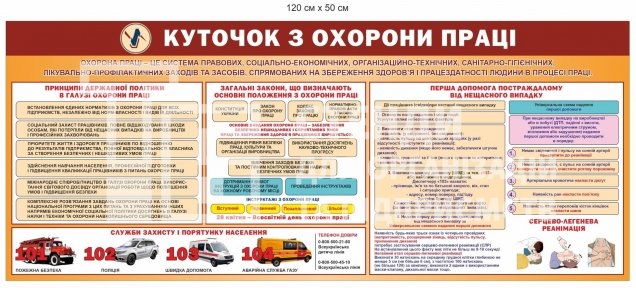 Куточок з охорони праці  Куточок з охорони праці