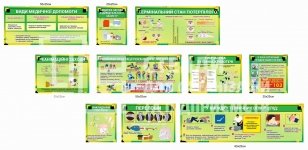 Комплект стендів з надання першої медичної допомоги