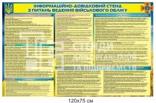 Стенд з інформацією про військовий облік