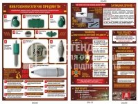 Композиція стендів про вибухонебезпечні предмети з об'ємними елементами
