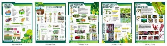 Комплект інформаційних стендів в кабінет біології 